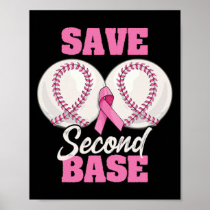 Poster Sauvez 2ème Byse amusant Bysebyll Cancer du Sein A