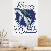 Poster Sauvez la baleine (Cuisine)