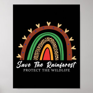 Poster Sauvez La Forêt Arrienne Protégez Le Milieu Nature