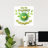 Poster Sauvez la forêt tropicale (Bureau à domicile)