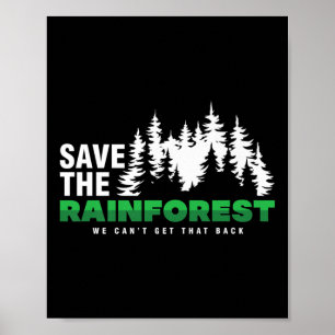 Poster Sauvez la forêt tropicale De l'environnement Prote
