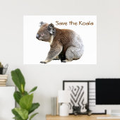 Poster Sauvez la Koala (Bureau à domicile)