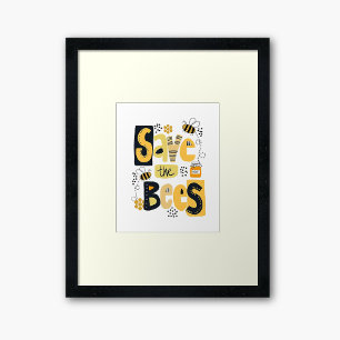 Poster Sauvez la main des abeilles