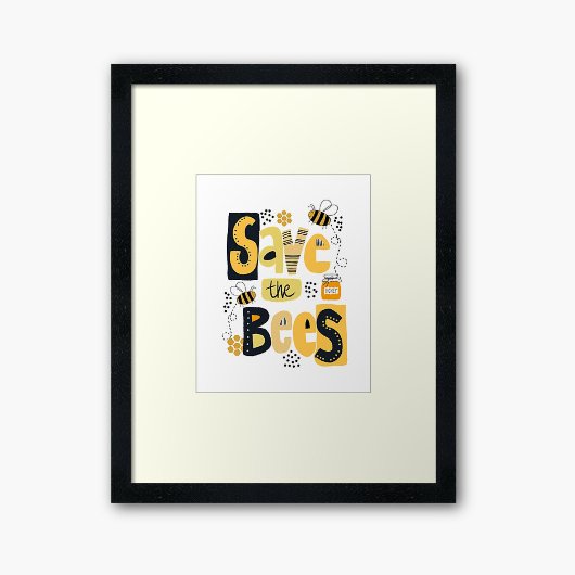 Poster Sauvez la main des abeilles