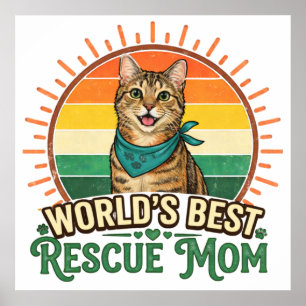 Poster Sauvez la maman du chat