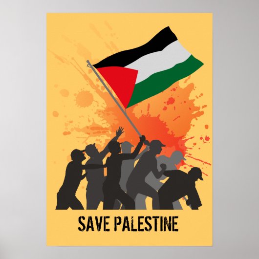 Poster Sauvez la Palestine (Devant)