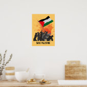 Poster Sauvez la Palestine (Cuisine)