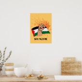 Poster Sauvez la Palestine (Cuisine)