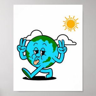 Poster Sauvez La Planète Jour des terres Environnement Na