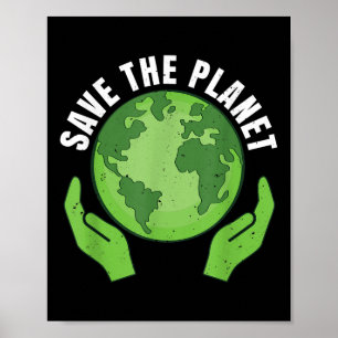 Poster Sauvez La Planète Protection Climatique, La Nature