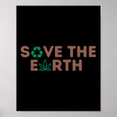 Poster Sauvez La Planète Terre Recycler La Terre De l'env (Devant)