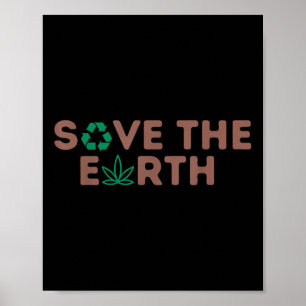 Poster Sauvez La Planète Terre Recycler La Terre De l'env