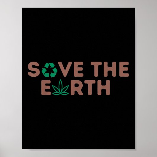Poster Sauvez La Planète Terre Recycler La Terre De l'env (Devant)