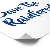 Poster Sauvez La Rainforest (Coin)