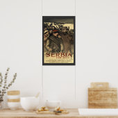 Poster Sauvez la Serbie Vintage de la première guerre mon (Cuisine)
