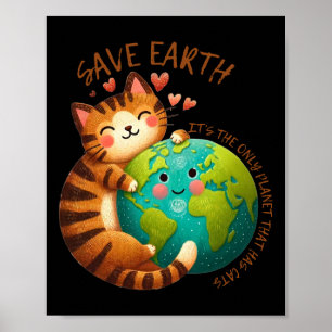 Poster Sauvez la Terre C'est la seule planète qui a des c