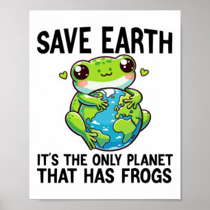 Poster Sauvez la Terre C'est la seule planète qui a des g