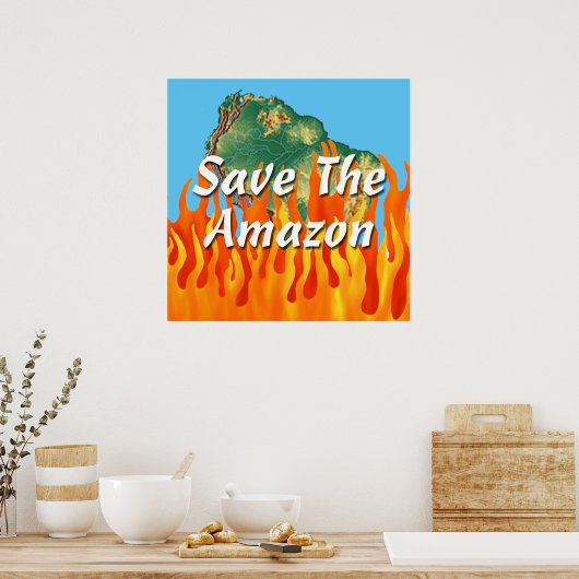 Poster Sauvez l'Amazonie (Cuisine)