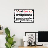 Poster Sauvez l'Amérique ! (Bureau à domicile)