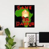 Poster Sauvez le Darfour (Bureau à domicile)
