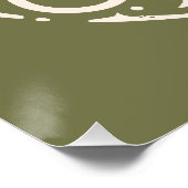 Poster Sauvez le devenez écolo rétroactif de la terre (Coin)