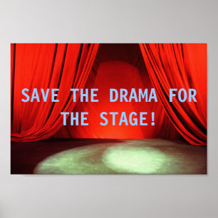 Poster SAUVEZ LE DRAME POUR l'affiche d'ÉTAPE