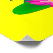 Poster Sauvez le marais Twitchy la grenouille Jaune (Coin)