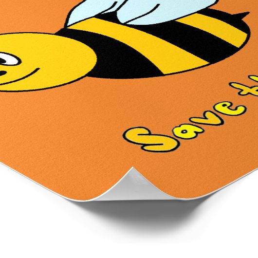 Poster 'Sauvez les abeilles' (Coin)