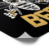 Poster Sauvez les abeilles apiculteur miel abeille (Coin)