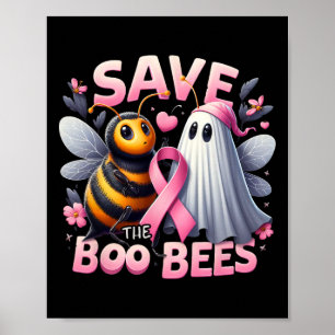 Poster Sauvez les abeilles Boo Le cancer du sein guerrier