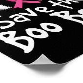 Poster Sauvez les abeilles Boo Sensibilisation au cancer (Coin)