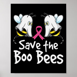 Poster Sauvez les abeilles Boo Sensibilisation au cancer