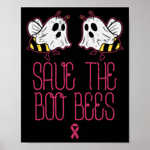 Poster Sauvez les abeilles Boo Sensibilisation au cancer