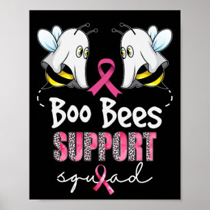 Poster Sauvez les abeilles Boo Soutien Squad Cancer du Se