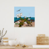 Poster Sauvez les baleines (Cuisine)