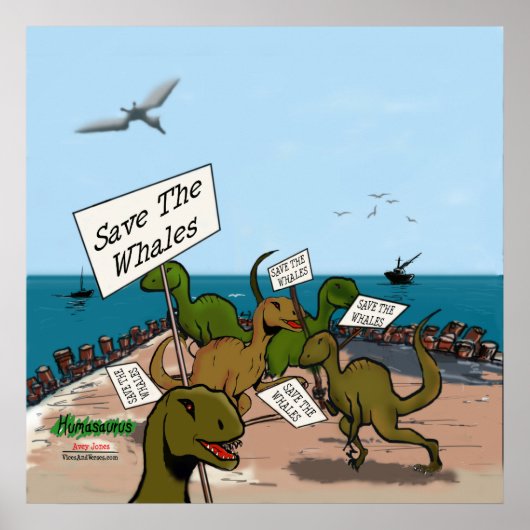 Poster Sauvez les baleines (Devant)