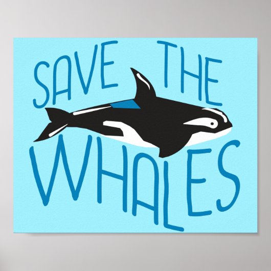 Poster Sauvez les baleines (Devant)