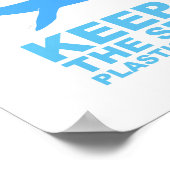 Poster Sauvez les baleines ・ Gardez le tablier libre en p (Coin)