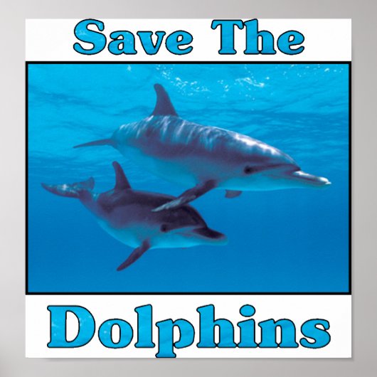 Poster Sauvez les dauphins (Devant)