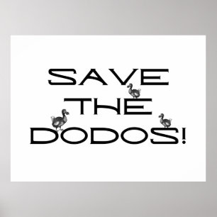 Poster SAUVEZ LES DODOS ! Citation drôle