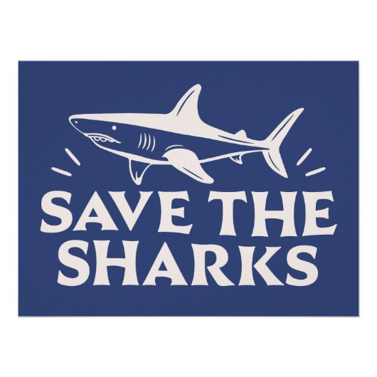 Poster Sauvez les requins (Devant)