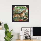 Poster Sauvez Les Tigres (Bureau à domicile)