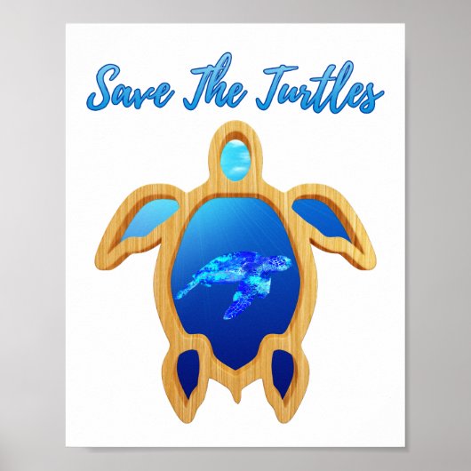 Poster Sauvez Les Tortues (Devant)