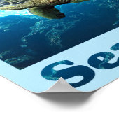 Poster Sauvez les tortues marines (Coin)