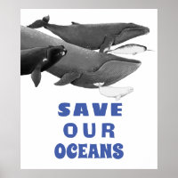 Sauvez nos océans Baleine d'art De l'environnement