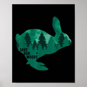 Poster Sauvez Notre Bois De l'environnement Protection Ra