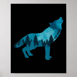 Poster Sauvez notre Woods De l'environnement Protection H