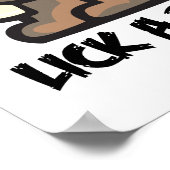 Poster Sauvez une Lollipop Lick a Beaver (Coin)