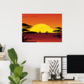Poster Savannah (Bureau à domicile)