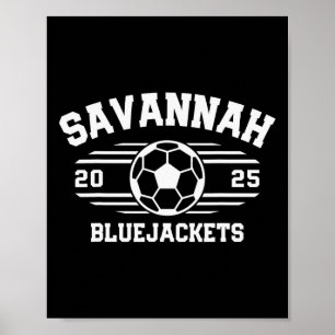 Poster Savannah Bluejackets Soccer Byll 2025 Lycée